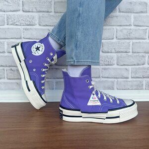 ⭐Converse Chuck 70 Plus Mor Hi Platform Sz 8 Women's Shoes Purple A12523C⭐
